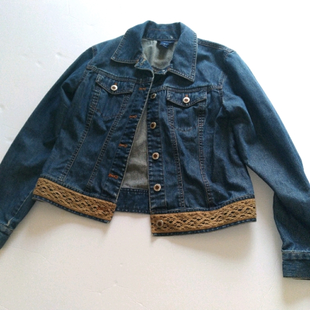Denim Jacket with lace!